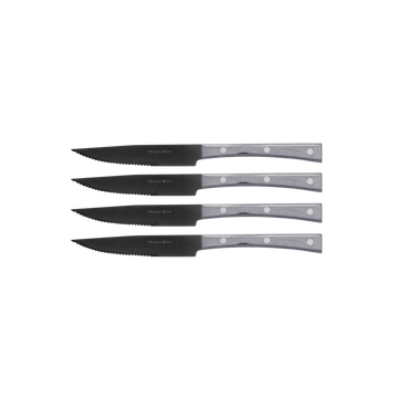 Set of 4 Narrow Steak Serrated Knives 5" with Paperstone Handle